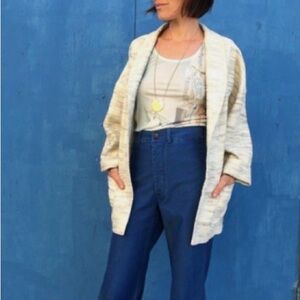 Horses Atelier Patch Pocket slouchy neutral Jacket Blazer - M (size 1)